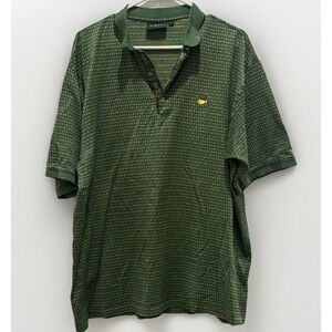 Bobby Jones Polo Shirt‎ Mens XL Green Augusta National Masters Logo Golf Italy